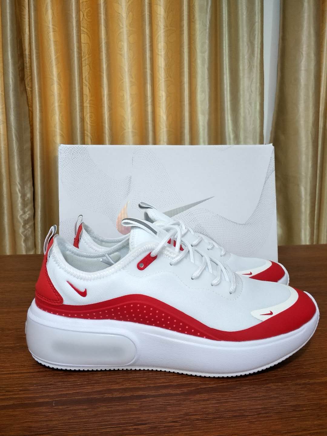 Women Nike Air Max Dia White Red Shoes